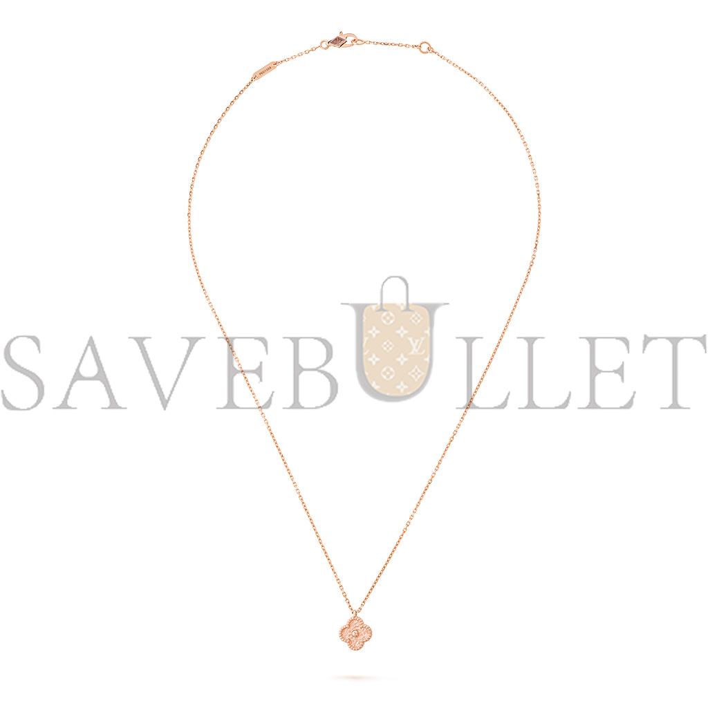 VAN CLEEF ARPELS SWEET ALHAMBRA PENDANT - ROSE GOLD VCARO8DF00 VAN CLEEF ARPELS SWEET ALHAMBRA PENDANT - ROSE GOLD VCARO8DF00